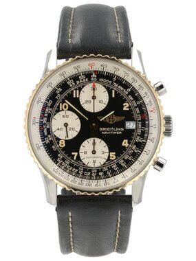 Breitling Navitimer Black Dial Steel and Gold 41mm Automatic Mens Watch D13022